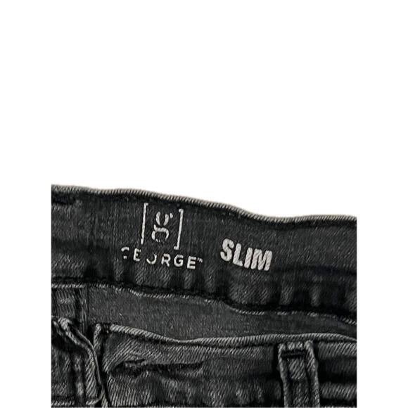 George Slim Black Jeans Mens 30x30 - Picture 3 of 4